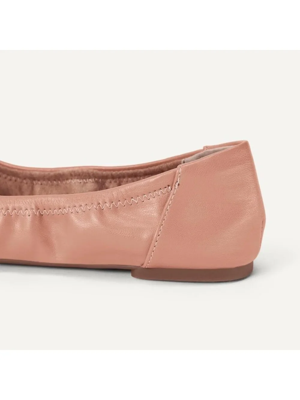Amazon Essentials Women's Light Camel Synthetic Comfortable Slip On Ballet Flats